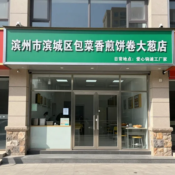 滨州市滨城区包菜香煎饼卷大葱店